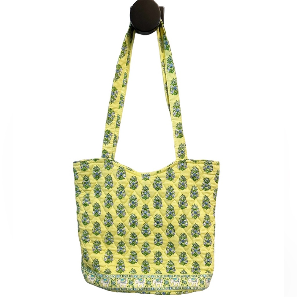 Vintage Vera Bradley Medium Shoulder Bag in Citrus Elephant Pattern